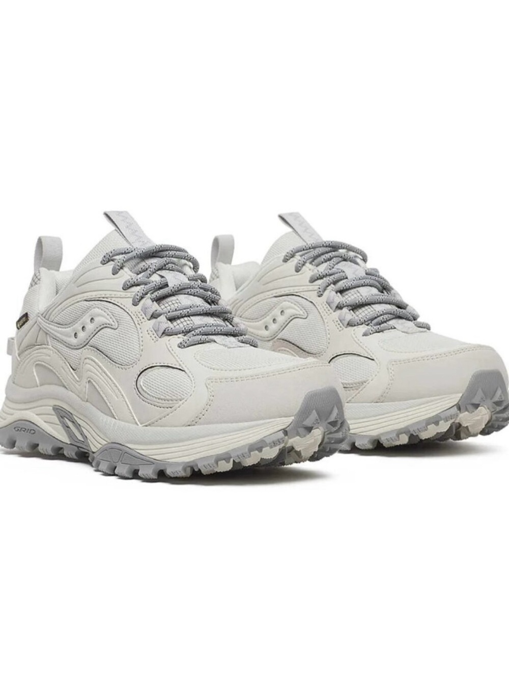 NEW Saucony Originals Grid Aura X GTX Sneakers: Ivory/ Gore-Tex S70925-3